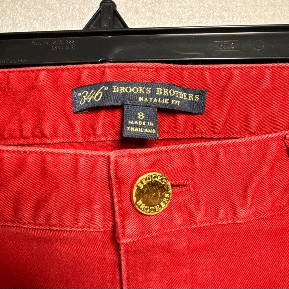 Brooks Brothers Women’s Natalie Fit 346 Chino Pants Size 6 Red/Burgundy 32x29 - Picture 2 of 13